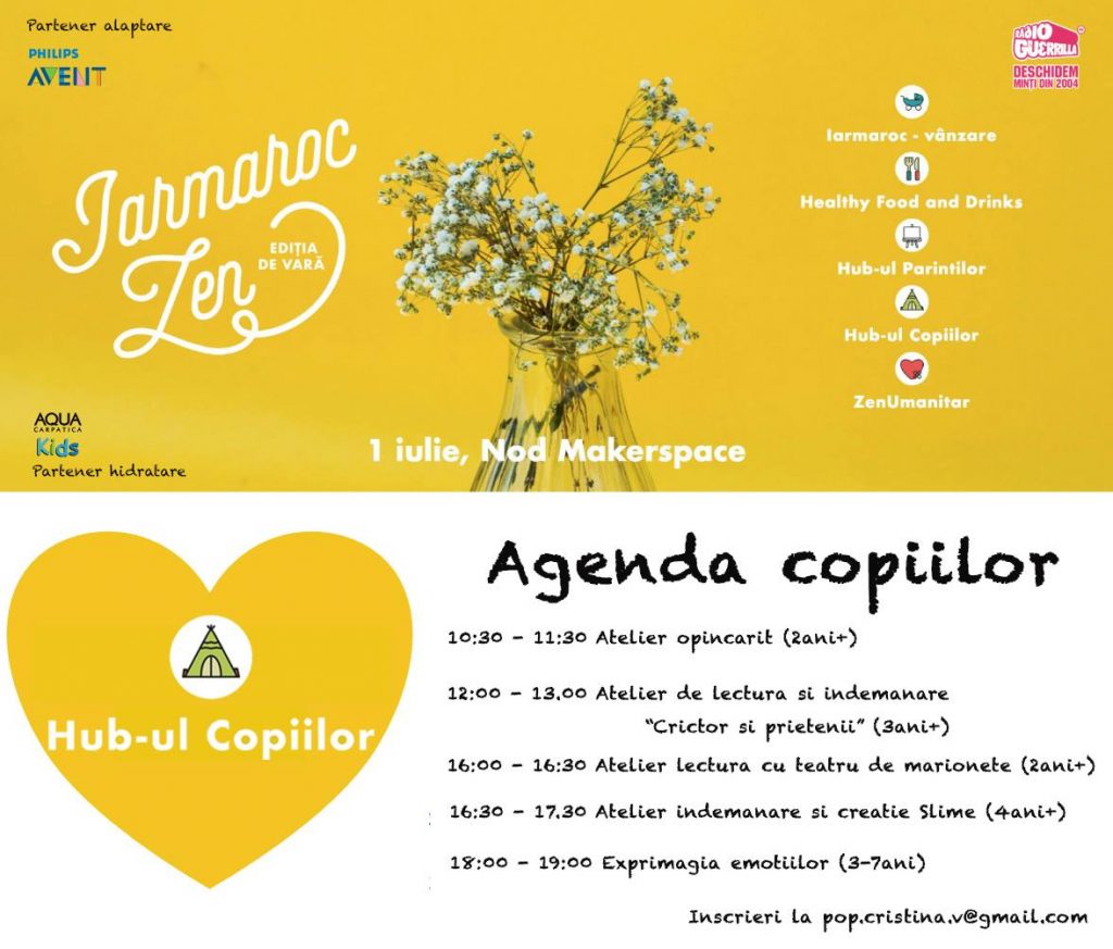 La ce ateliere poți participa în cadrul evenimentului Iarmaroc Zen? - RevistaMargot.ro