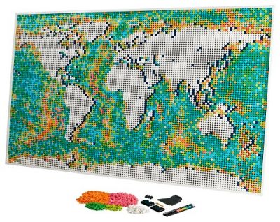 Noua Hartă a Lumii LEGO Art