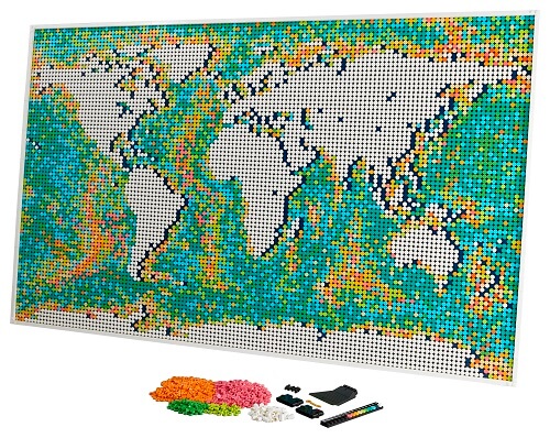Noua Hartă a Lumii LEGO Art